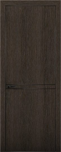 Межкомнатная дверь с экошпоном Aurum Doors Плутоний Pu 9 Дуб Темный Black Edition — фото 1