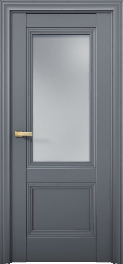 Межкомнатная дверь с экошпоном Aurum Doors Кобальт Co 31 Антрацит Сатинат — фото 1