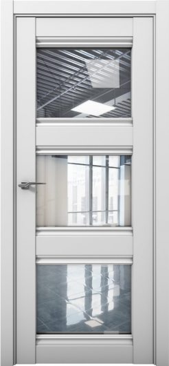 Межкомнатная дверь с экошпоном Aurum Doors Кобальт Co 24 Манхэттен Прозрачное стекло — фото 1