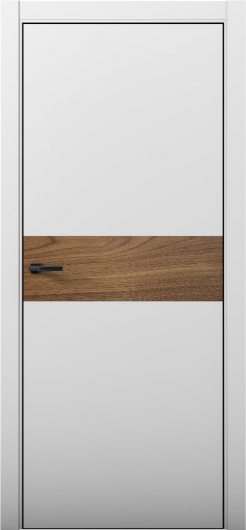 Межкомнатная дверь с экошпоном Aurum Doors Паладий Pd 5 Манхэттен Black Edition Орех Пекан — фото 1