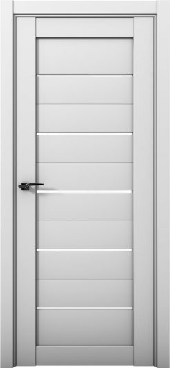 Межкомнатная дверь с экошпоном Aurum Doors Кобальт Co 1 Манхэттен Белый лакобель — фото 1