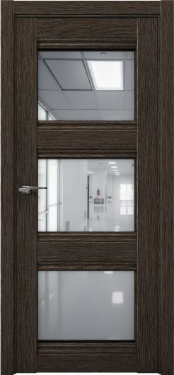 Межкомнатная дверь с экошпоном Aurum Doors Кобальт Co 24 Дуб Темный Зеркало — фото 1