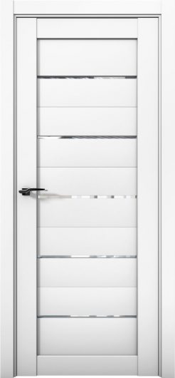 Межкомнатная дверь с экошпоном Aurum Doors Кобальт Co 1 Аляска Прозрачное стекло — фото 1
