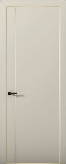 Межкомнатная дверь с экошпоном Aurum Doors Палладий Pd 10 Силк Грей Gold Edition — фото 1