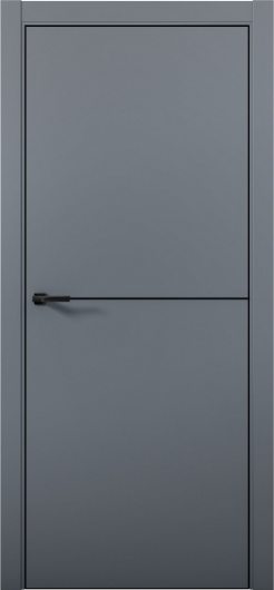 Межкомнатная дверь с экошпоном Aurum Doors Паладий Pd 2 Антрацит Black Edition — фото 1