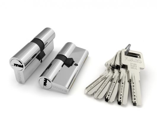 Цилиндровый механизм (R600/60) R6000Key60(25+10+25) CP хром 5Key — фото 1