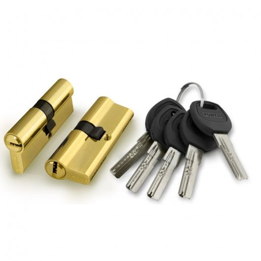 Цилиндровый механизм (A200/70) A2000Key70(30+10+30) PB латунь — фото 1