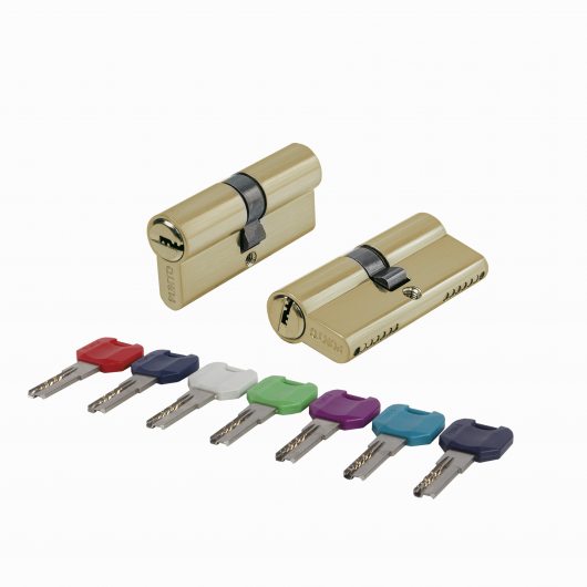 Цилиндровый механизм MaxPro7000Key70mm(30+10+30) SSG сатин.золото 7key  — фото 1