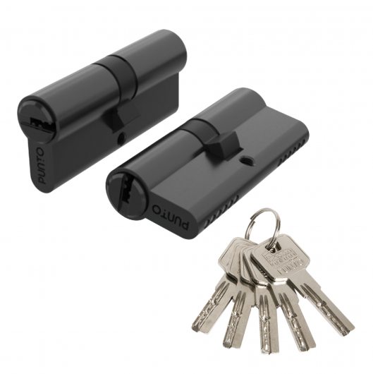 Цилиндровый механизм Z3000Key70(30+10+30) BL черный — фото 1
