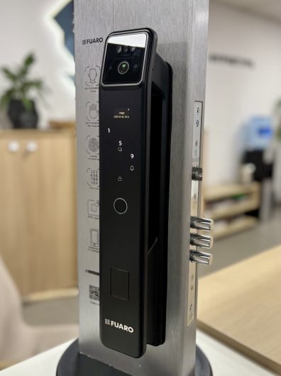 Ручка-автомат для замка врезного SLA-02.60.85 auto Tuya WiFi, черная — фото 1
