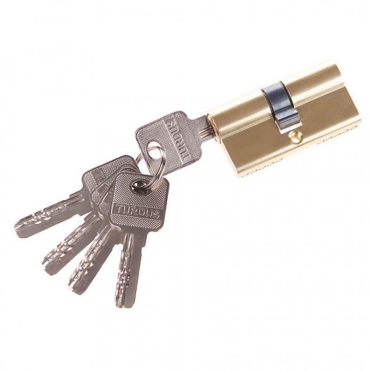 Цилиндр симметричный ключ/ключ Браво 60-30/30 РВ Золото — фото 1