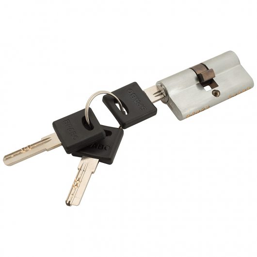 Цилиндр симметричный ключ/ключ Браво ZK-60-30/30 SC МатХром — фото 1