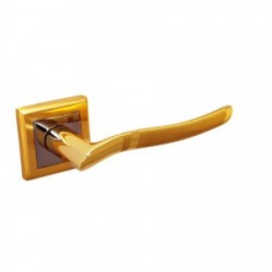 Раздельная дверная ручка Palidore A-277 комбинация матового золота и золота — фото 1
