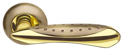 Ручка раздельная ARMADILLO Corvus LD35-1AB/GP-7 бронза/золото — фото 1