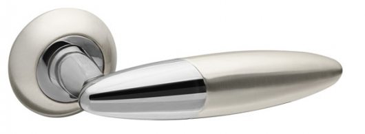 Ручка раздельная FUARO SOLO RM SN/CP-3 матовый никель/хром — фото 1