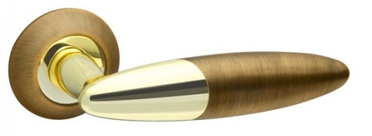 Ручка раздельная FUARO SOLO RM AB/GP-7 бронза/золото — фото 1