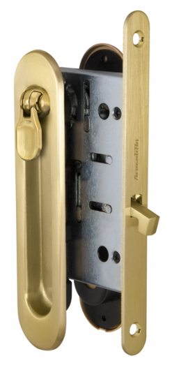 Набор для раздвижных дверей ARMADILLO SH011-BK SG-1 матовое золото — фото 1