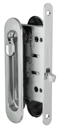 Набор для раздвижных дверей ARMADILLO SH011-BK СP-8 хром — фото 1