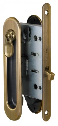 Набор для раздвижных дверей ARMADILLO SH011-BK WAB-11 матовая бронза — фото 1