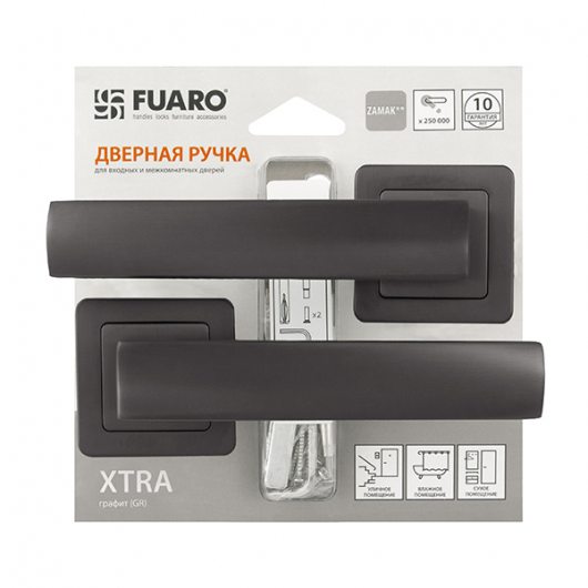Ручка раздельная FUARO XTRA XM/HD GR-23 графит — фото 1