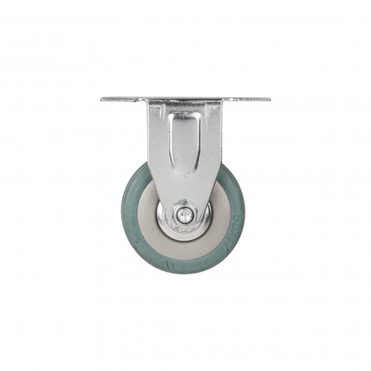 Опора колесная прямоходная с площадкой WL/BN-50R/100 kg резина — фото 1