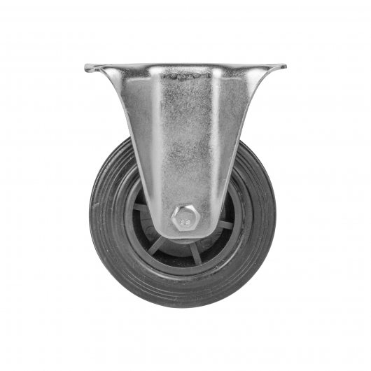 Опора колесная прямоходная с площадкой WL/BN-100R/100 kg резина — фото 1