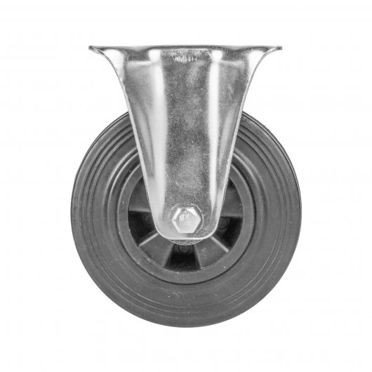 Опора колесная прямоходная с площадкой WL/BN-125R/110 kg резина — фото 1