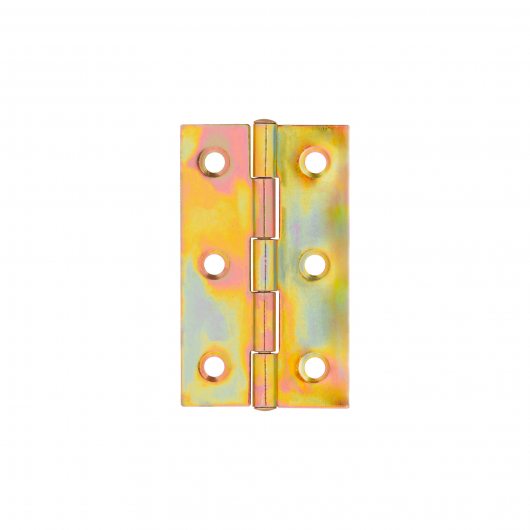 Петля карточная универсальная LM/IN30x50x1U YZN желтый цинк (2 шт) — фото 1