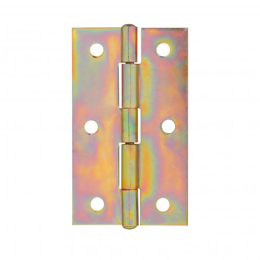 Петля карточная универсальная LM/IN40x75x1,2U YZN желтый цинк (2 шт) — фото 1