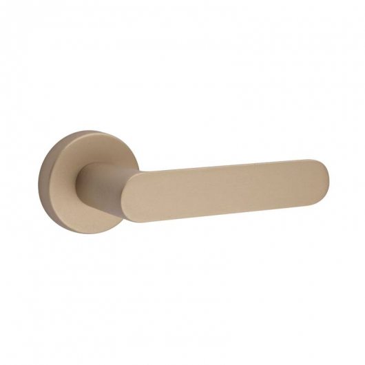Fimet Ручка 1320/232 SHAPE F.02О - ручка на круглой розетке, матовая латунь — фото 1