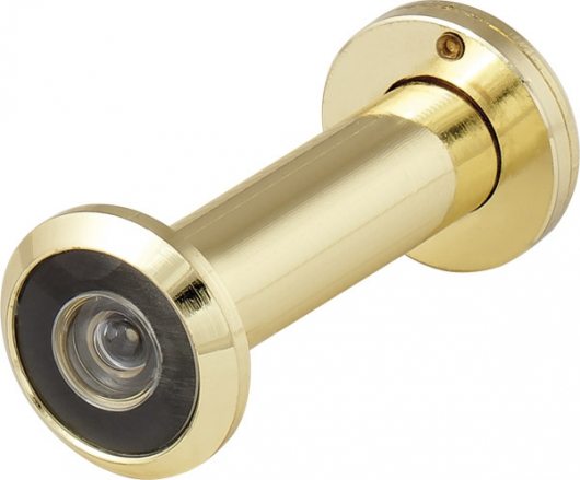 Глазок дверной, оптика пластик DV 2/100-60/Z/HD (VIEWER 2 DVZ) GP золото (подвес) — фото 1