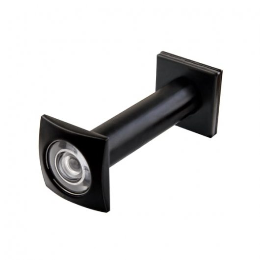 Глазок дверной, оптика пластик DV-Q 4/130-70/Z (VIEWER 4 DVQ) BL черный — фото 1