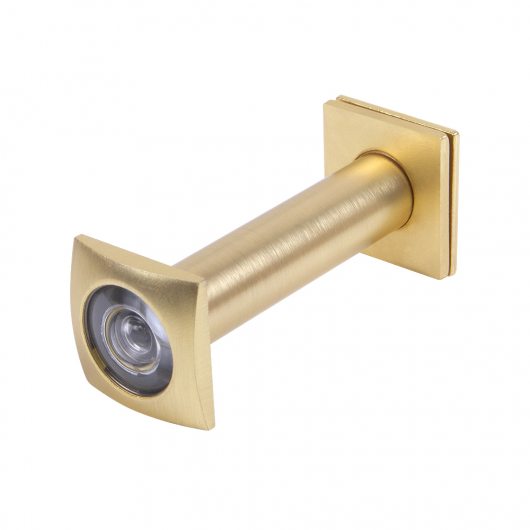 Глазок дверной, оптика пластик DV-Q 4/130-70/Z (VIEWER 4 DVQ) SSG сатинированное золото — фото 1