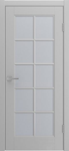 Межкомнатная эмалированная дверь Liga Arte Amore светло-серый остекленная — фото 1