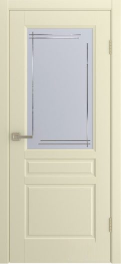 Межкомнатная эмалированная дверь Liga Arte Belle жемчуг остекленная — фото 1