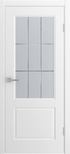 Межкомнатная эмалированная дверь Liga Arte Tesoro белая остекленная — фото 1