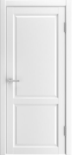 Межкомнатная эмалитовая дверь Liga Silver белая глухая — фото 1