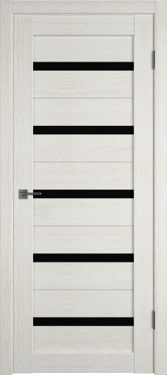 Межкомнатная дверь VFD (ВФД) Light 7 Latte L Black Gloss — фото 1