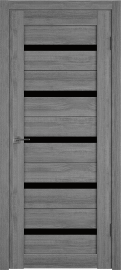 Межкомнатная дверь VFD (ВФД) Light 7 Mouse Black Gloss — фото 1