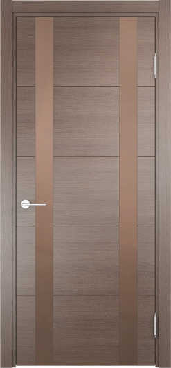 Межкомнатная дверь с эко шпоном Casaporte Турин 06 Дуб фремонт вералинга остекленная — фото 1