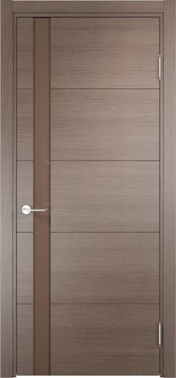 Межкомнатная дверь с эко шпоном Casaporte Турин 03 Дуб фремонт вералинга остекленная — фото 1
