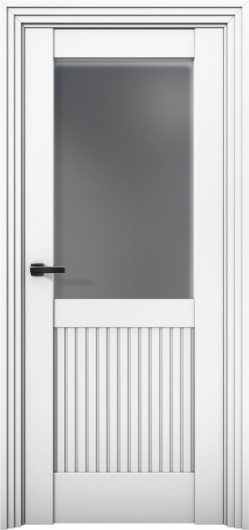 Межкомнатная дверь с экошпоном Aurum Doors Никель Ni 3 Аляска Графит — фото 1