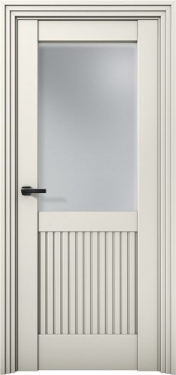 Межкомнатная дверь с экошпоном Aurum Doors Никель Ni 3 Магнолия Сатинат — фото 1
