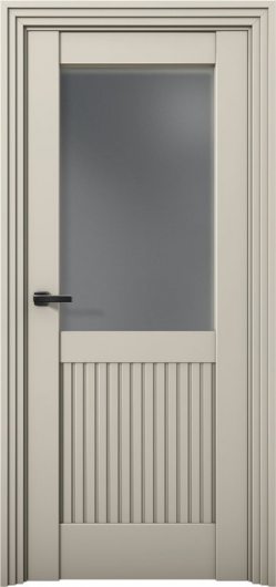 Межкомнатная дверь с экошпоном Aurum Doors Никель Ni 3 Силк грей Графит — фото 1
