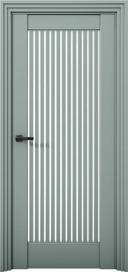 Межкомнатная дверь с экошпоном Aurum Doors Никель Ni 4 Deep Green Графит — фото 1