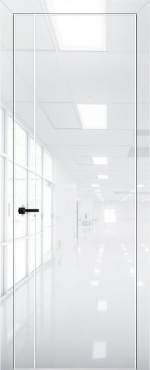 Межкомнатная дверь с экошпоном Aurum Doors Платина Pt 10 Crystall White Al White — фото 1