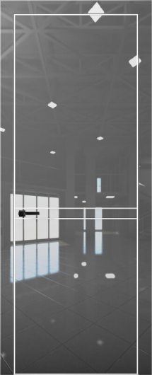 Межкомнатная дверь с экошпоном Aurum Doors Платина Pt 9 Crystall White Al White — фото 1