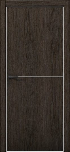 Межкомнатная дверь с экошпоном Aurum Doors Плутоний Pu 2 Дуб Темный Al White — фото 1