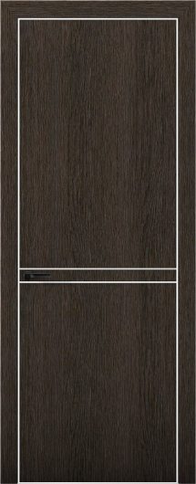 Межкомнатная дверь с экошпоном Aurum Doors Плутоний Pu 9 Дуб Темный Al White — фото 1