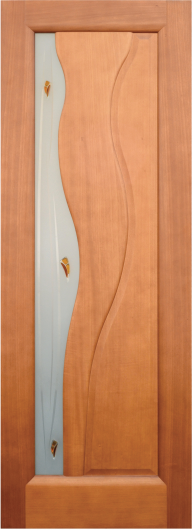 Межкомнатная ульяновская дверь Дворецкий Лагуна анегри остекленная — фото 1